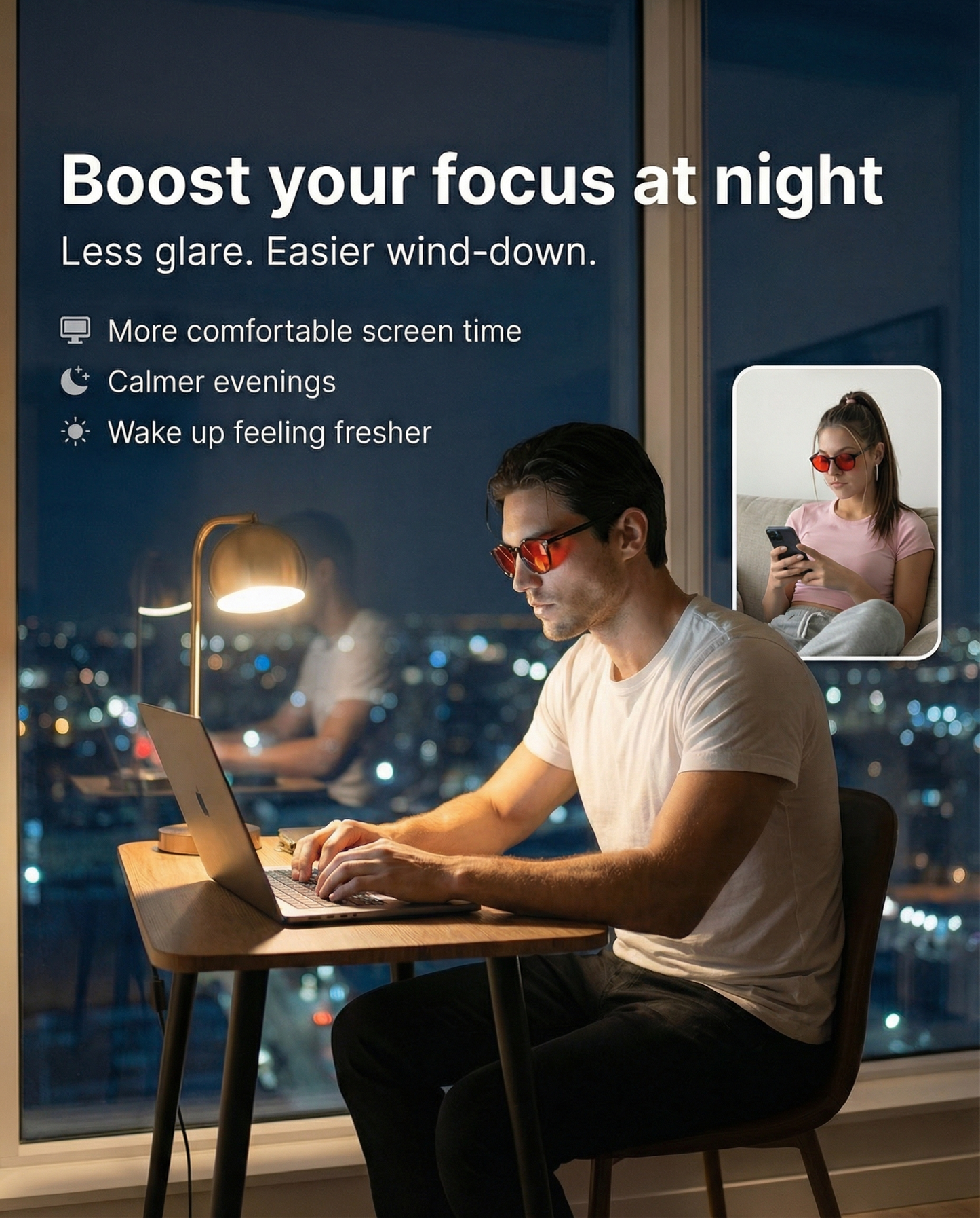 Flow® | Unisex Red Lens Blue Light Glasses